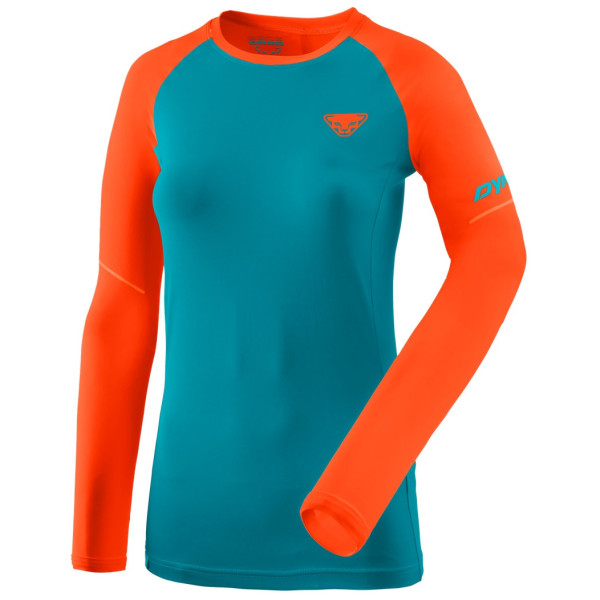 Дамска тениска Dynafit Alpine Pro W L/S Tee син/оранжев lowa