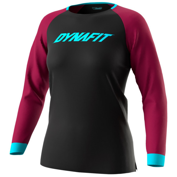 Дамска функционална блуза Dynafit Ride L/S W черен/лилав 0911 - black out BEET RED/6210