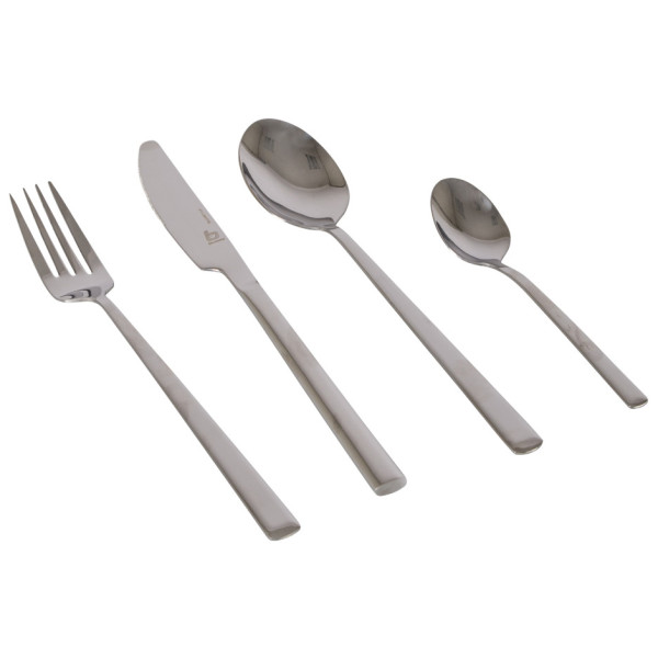 Комплект прибори Bo-Camp Cutlery set 4 pcs сребърен Silver