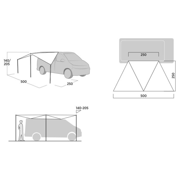 Навес Easy Camp Lom Tri Canopy