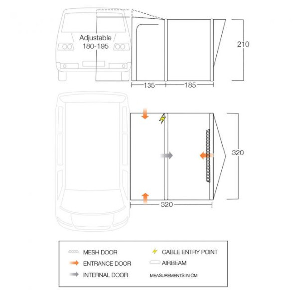 Форселт Vango Tolga VW