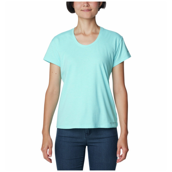 Дамска тениска Columbia Sun Trek™ SS Tee светло син Aquamarine Heather