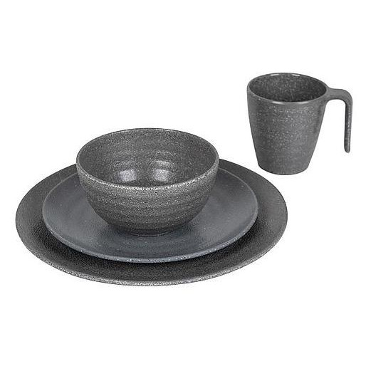 Комплект прибори Bo-Camp Tableware 100% Melamine Stone