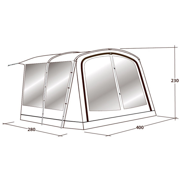 Пристройка за палатка Outwell Universal Awning Size 5