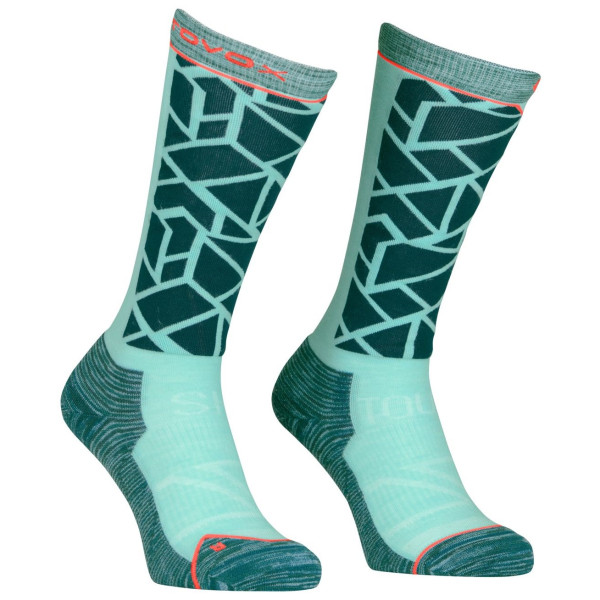 Дамски 3/4 чорапи  Ortovox Ski Tour Comp Long Socks W син dark pacific