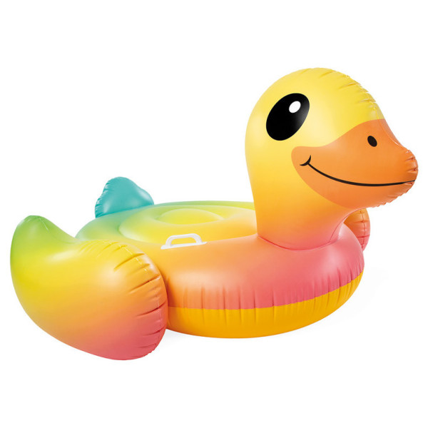 Надуваем дюшек патица Intex Baby Duck Ride-On