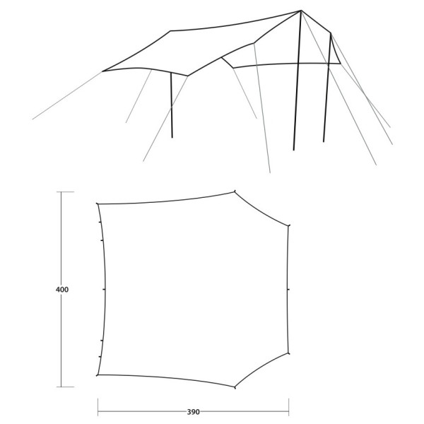 Пристройка за палатка Outwell Canopy Tarp L