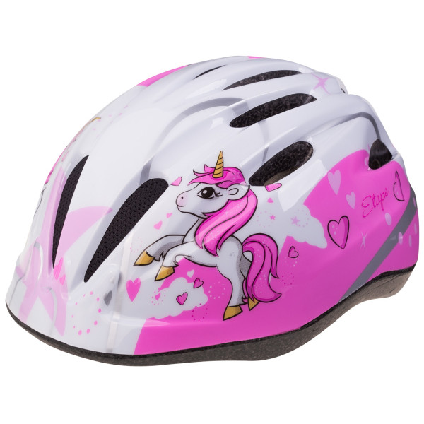 Детска каска Etape Rebel розов/бял White/Pink