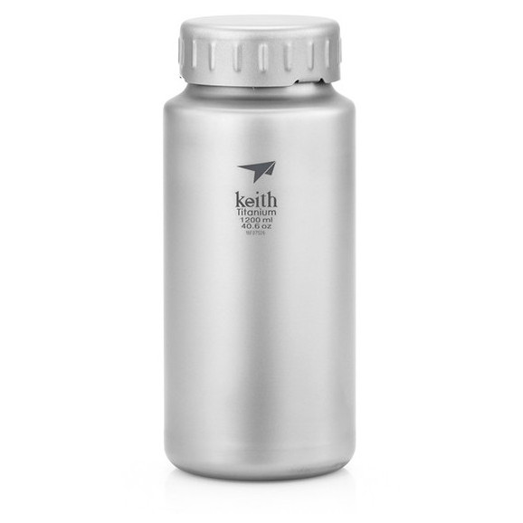 Бутилка Keith Titanium Titanium Sport Bottle 1,2 l сив