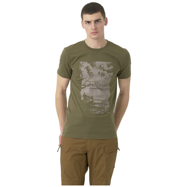 Мъжка тениска Helikon-Tex T-Shirt (Adventure Is Out There) маслинен Olive Green