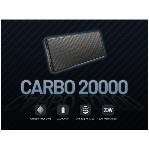 Външно зарядно устройство Nitecore CARBO 20000