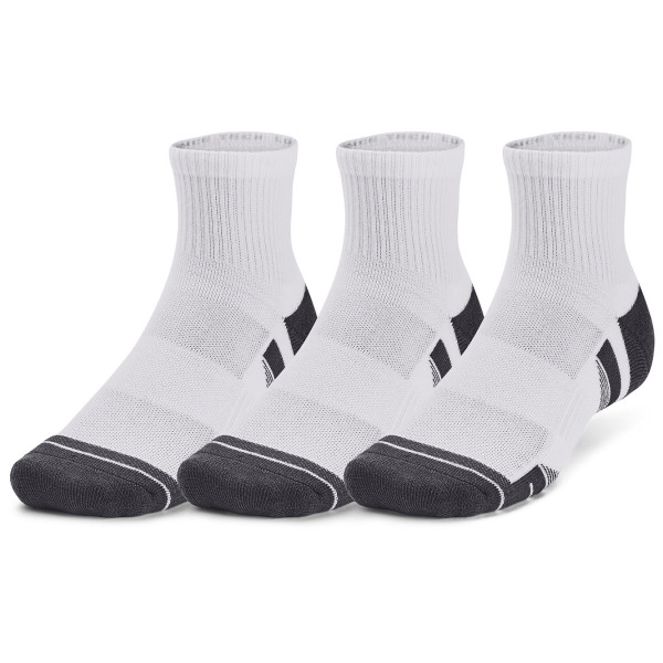 Комплект чорапи Under Armour Performance Tech 3pk Qtr бял White / White / Jet Gray