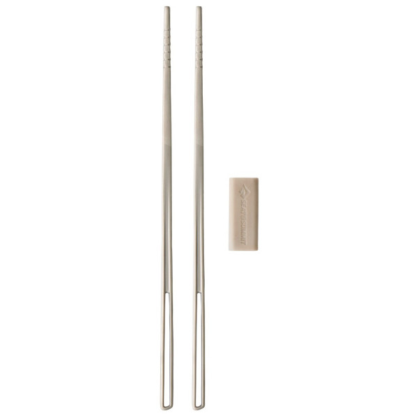 Прибор Sea to Summit Detour Stainless Steel Chopsticks сребърен Stainless Steel Grey