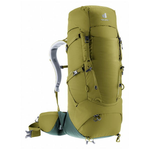 Туристическа раница Deuter Aircontact Core 40+10 жълт/зелен