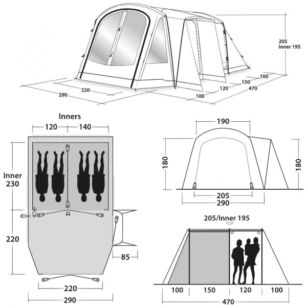 Палатка Outwell Nevada 4PE