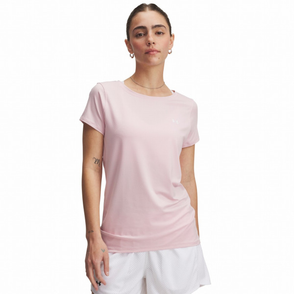 Дамска тениска Under Armour Tech Mesh SS розов Prime Pink / / White