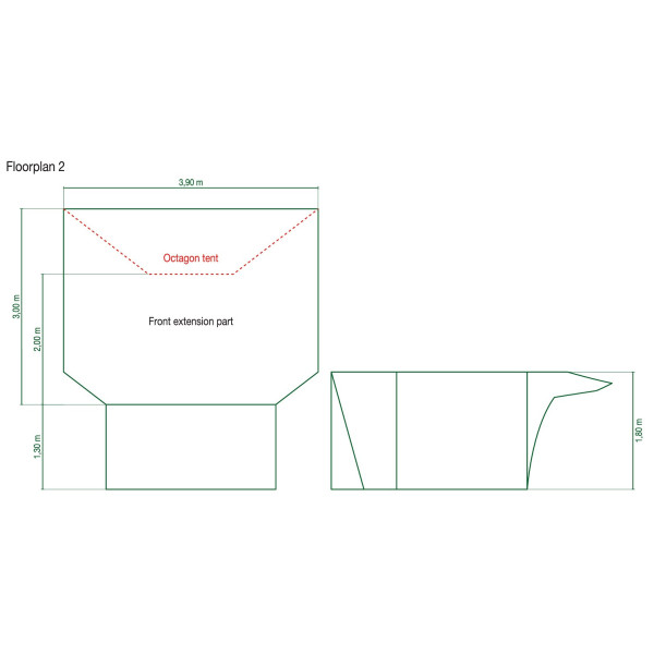 Навес Coleman Octagon Front Extend