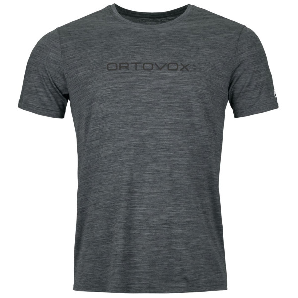 Мъжка тениска Ortovox 150 Cool Brand Ts M черен/сив black steel blend