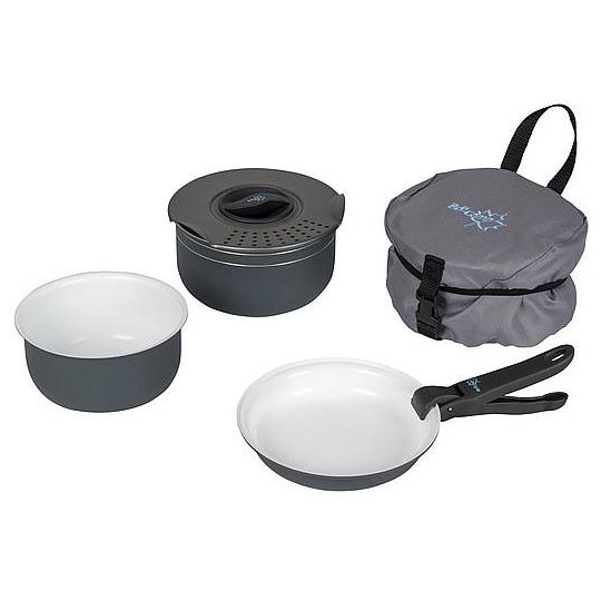 Комплект прибори Bo-Camp Cookware set Trekking 5 сив Anthracite