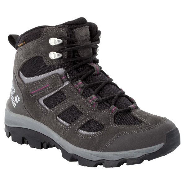 Дамски туристически обувки Jack Wolfskin Vojo 3 Texapore Mid W тъмно сив dark steel / purple