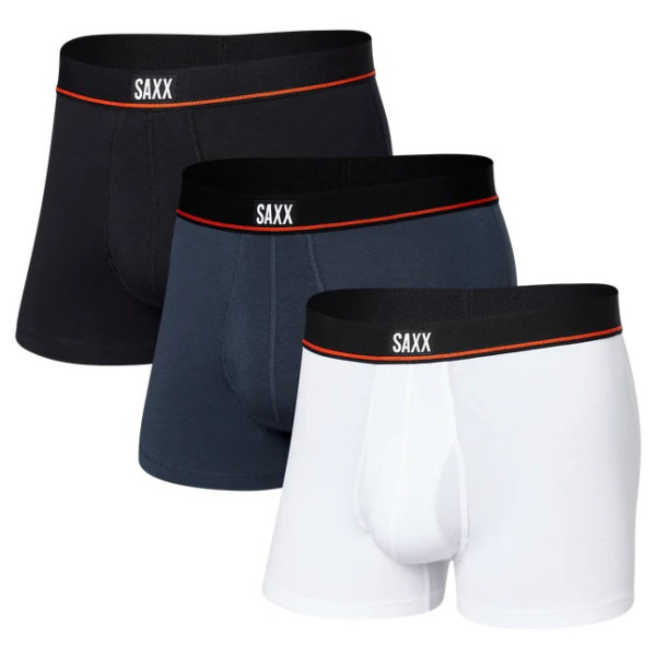 Мъжки боксерки Saxx Non-Stop Stretch Cotton Trunk 3Pk черен/бял black/deep navy/white