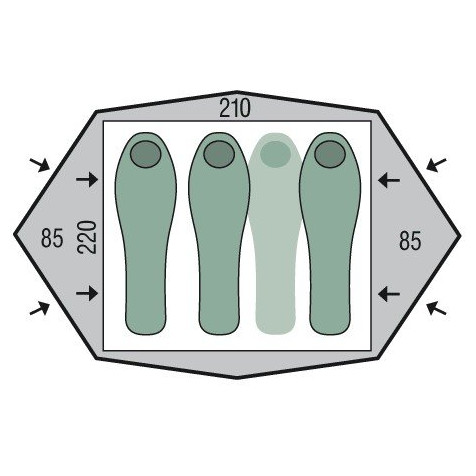 Палатка Pinguin Gemini 210