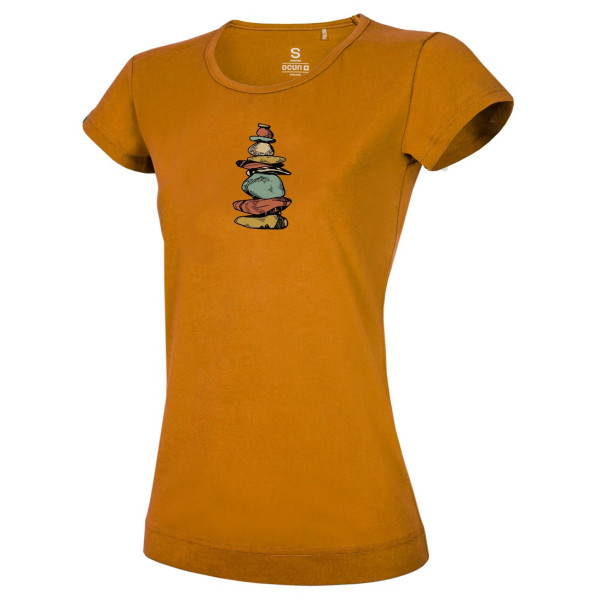 Дамска тениска Ocún Classic T Women Stoneman жълт Brown Bronze