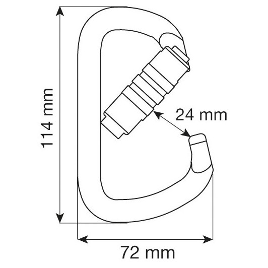 Карабинер Camp Steel D Pro 2Lock