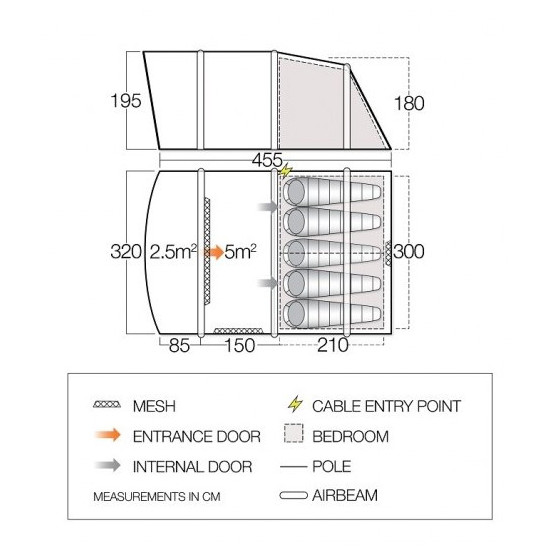 Палатка Vango Avington Flow Air 500