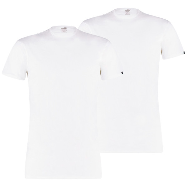 Мъжка термо тениска Puma Basic 2P Crew Tee бял White