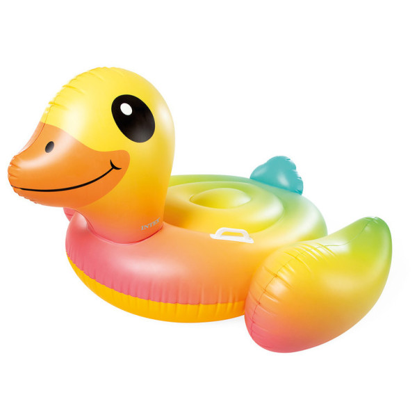 Надуваем дюшек патица Intex Baby Duck Ride-On