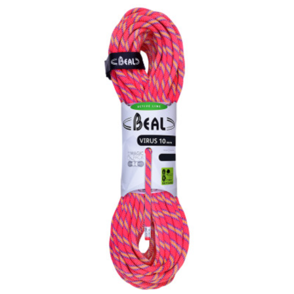 Въже за алпинизъм Beal Virus 10 mm (50 m) розов