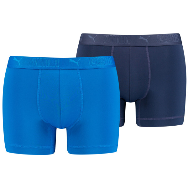 Мъжки боксерки Puma Sport Microfiber Boxers 2P син Blue Combo