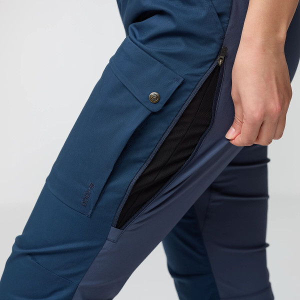 Дамски панталони Fjällräven Abisko Hybrid Trail Trousers W