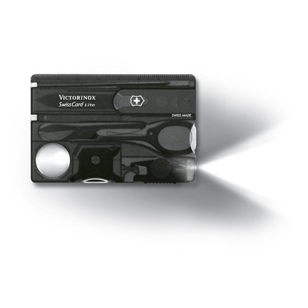 Многофункционална карта Victorinox SwissCard Lite черен
