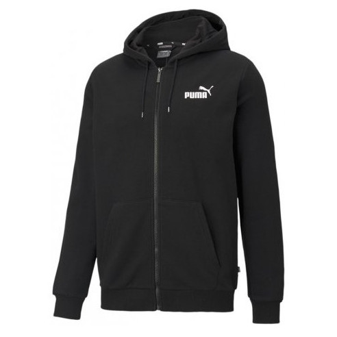 Мъжки суитшърт Puma ESS Small Logo FZ Hoodie TR черен/бял Black