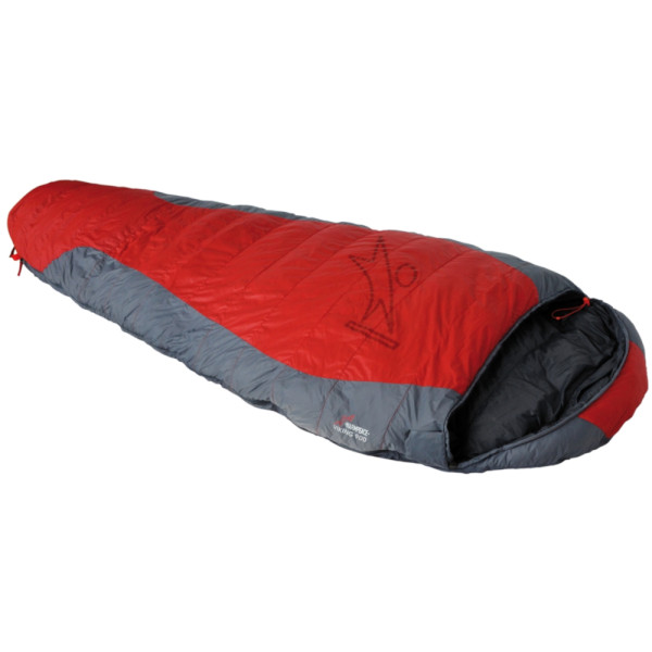 Спален чувал Warmpeace Viking 900 170 cm червен/черен  red/grey/black