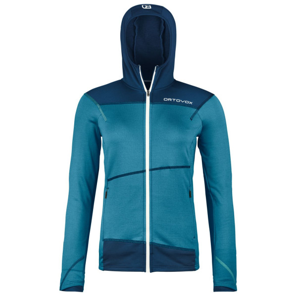 Дамски функционален суитшърт Ortovox Fleece Light Hoody W 2024 син mountain blue