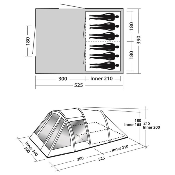 Надуваема палатка Easy Camp Tempest 600