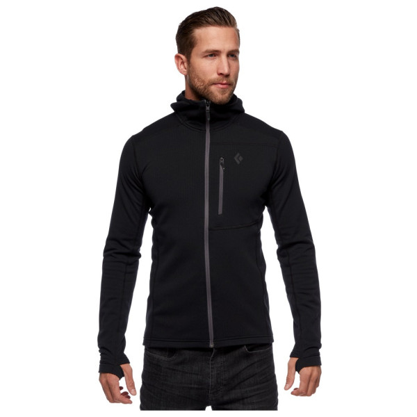 Функционален мъжки суичър Black Diamond Coefficient Fleece Hoody черен