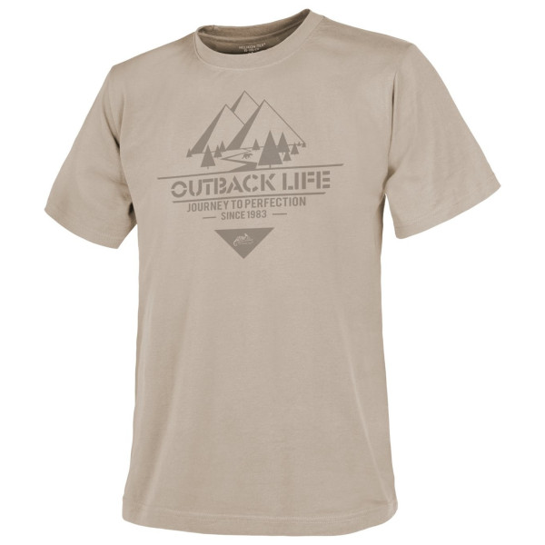 Мъжка тениска Helikon-Tex T-Shirt (Outback Life) бежов Khaki