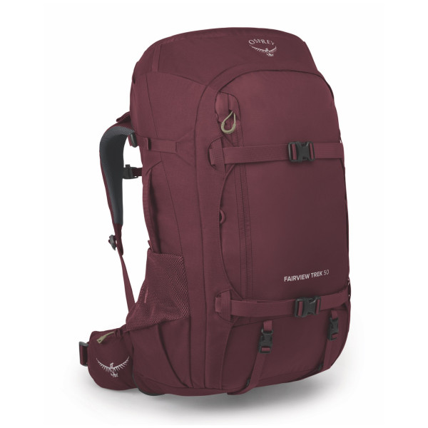 Дамска туристическа раница Osprey Fairview Trek 50 червен