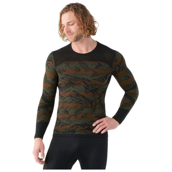 Функционална мъжка тениска  Smartwool M Intraknit Thermal Mrn Bl Pattern Crew