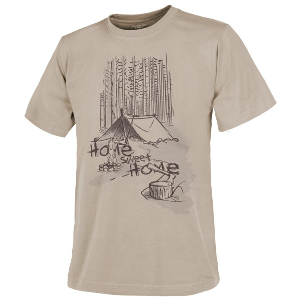 Мъжка тениска Helikon-Tex T-Shirt (Home Sweet Home) бежов Khaki