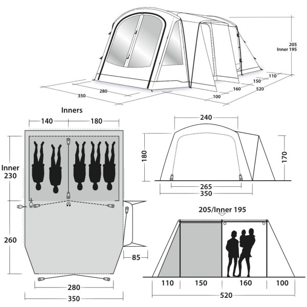 Палатка Outwell Nevada 5PE