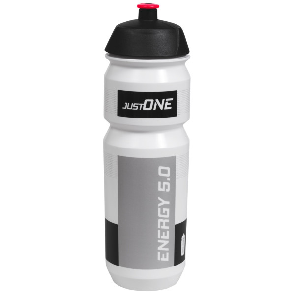 Бутилка за велосипед Just One Energy 5.0 750 ml бял/черен