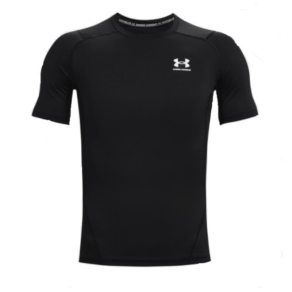 Функционална мъжка тениска  Under Armour HG Armour Comp SS черен Black//White