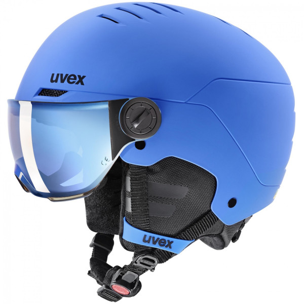 Детска ски каска Uvex Rocket Jr. Visor син blue mat