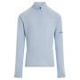 Детска функционална тениска Icebreaker K 260 Tech LS Half Zip светло син Zinc Blue