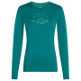 Дамска функционална блуза Icebreaker Women Merino 200 Oasis LS Crewe Sunrise Summit тюркоазен Tidal Teal